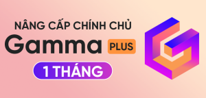 Gamma Pro 1 tháng - Tài khoản dùng chung