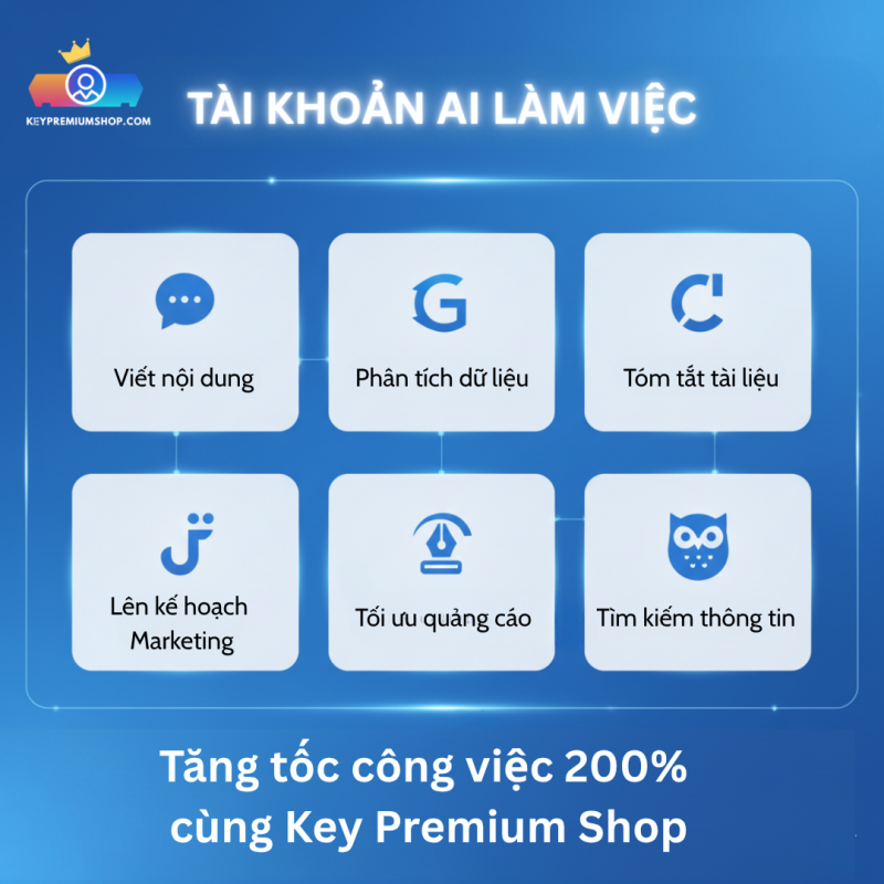 Tài khoản Perplexity Pro (200$) 1 năm - Nâng cấp chính chủ 4 Mua Tài khoản AI Làm việc tại Key Premium giúp tăng hiệu quả công việc.