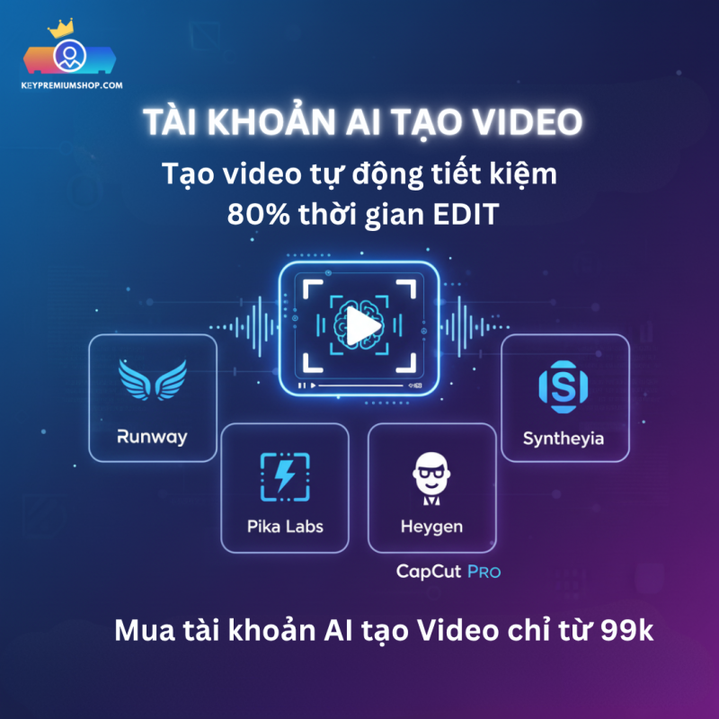Tài khoản Perplexity Pro (200$) 1 năm - Nâng cấp chính chủ 6 Mua tài khoản AI tạo video tự động, chỉnh sửa video bằng AI tại Key Premium Shop