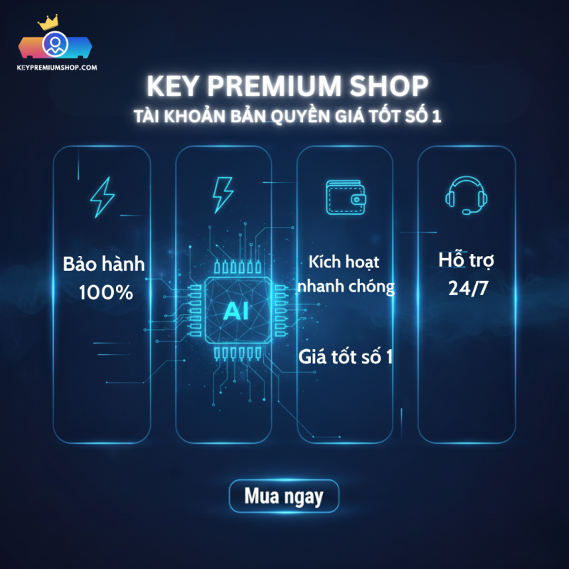 Tài khoản Perplexity Pro (200$) 1 năm - Nâng cấp chính chủ 7 Key Premium Shop là đơn vị cung cấp tài khoản bàn quyền giá tốt, uy tín hàng đầu trên thị trường